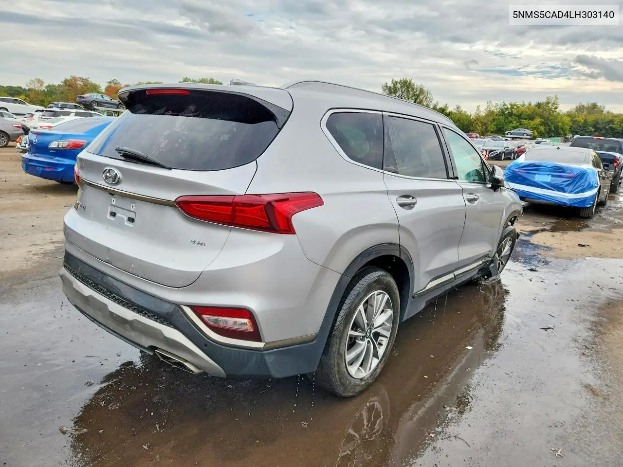 2020 HYUNDAI SANTA FE VIN 5NMS5CAD4LH303140 — фото 3