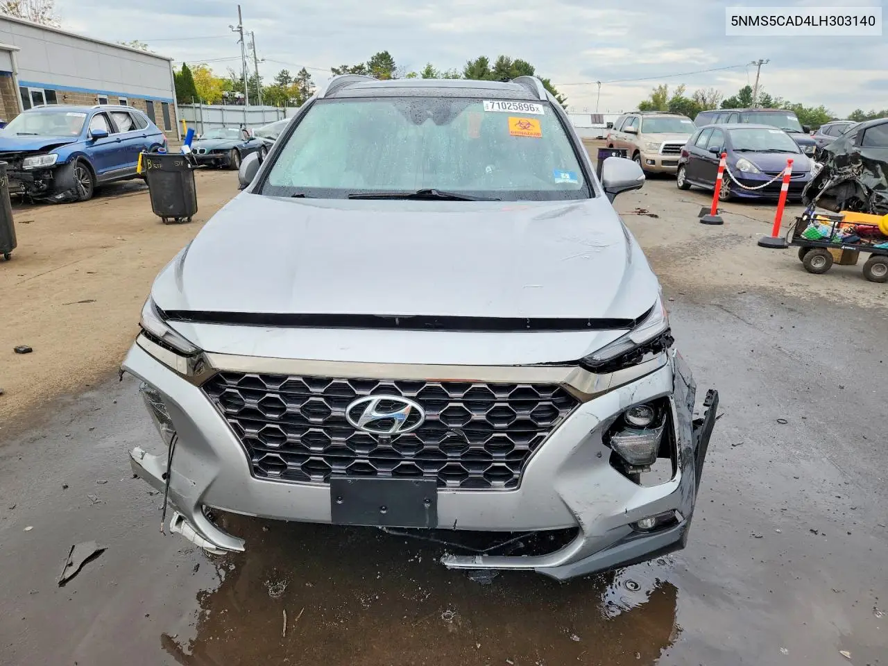 2020 HYUNDAI SANTA FE VIN 5NMS5CAD4LH303140 — фото 5