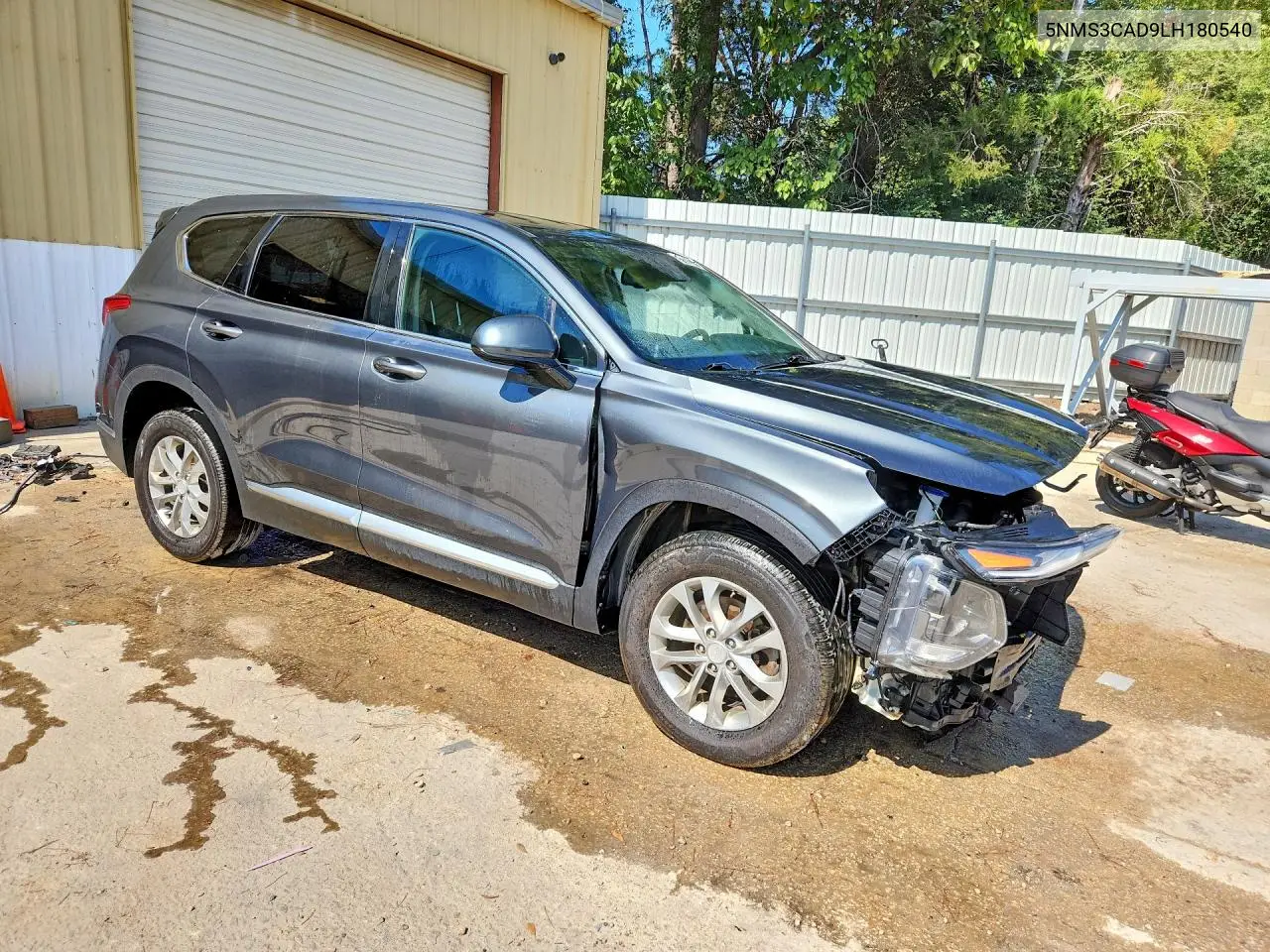 2020 HYUNDAI SANTA FE VIN 5NMS3CAD9LH180540 — фото 4