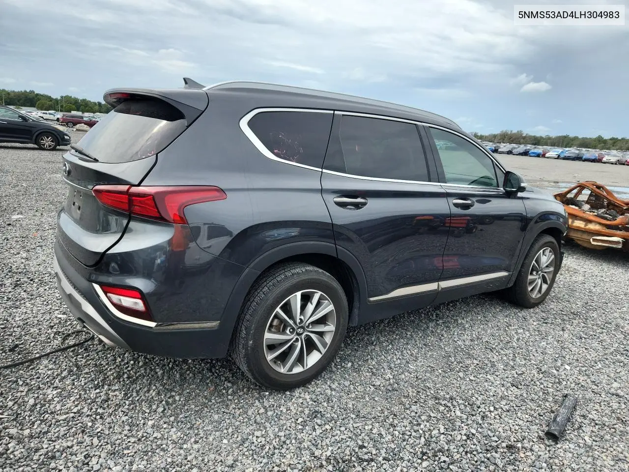 2020 HYUNDAI SANTA FE VIN 5NMS53AD4LH304983 — фото 3