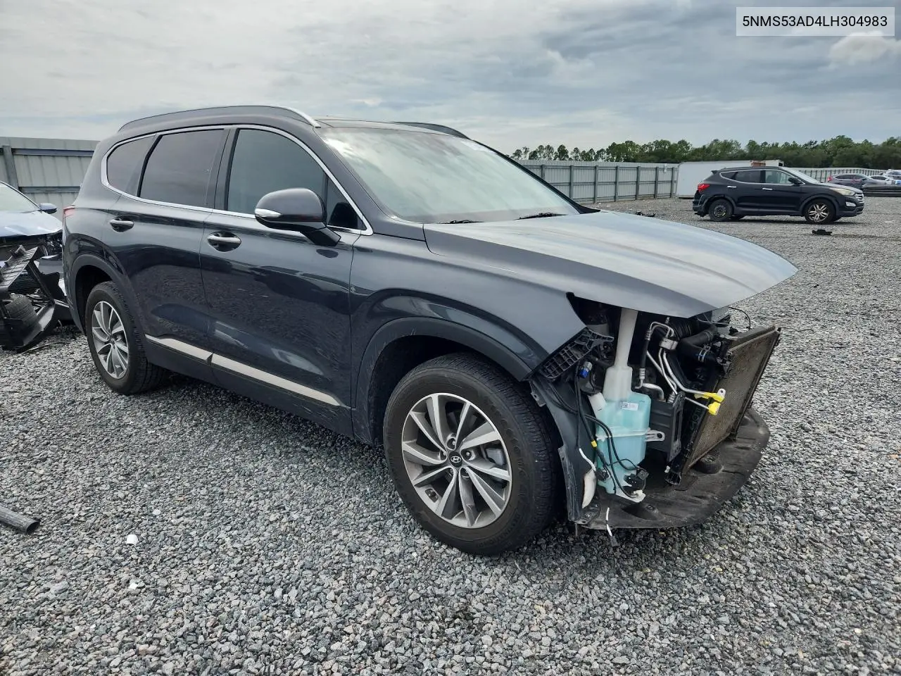 2020 HYUNDAI SANTA FE VIN 5NMS53AD4LH304983 — фото 4