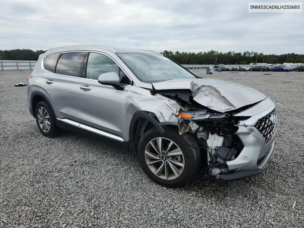 2020 HYUNDAI SANTA FE VIN 5NMS3CAD6LH253685 — фото 2