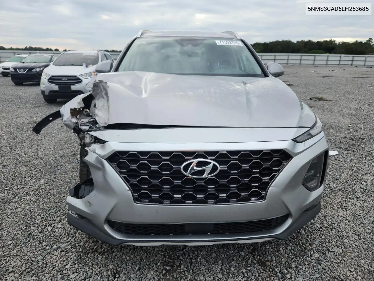 2020 HYUNDAI SANTA FE VIN 5NMS3CAD6LH253685 — фото 3