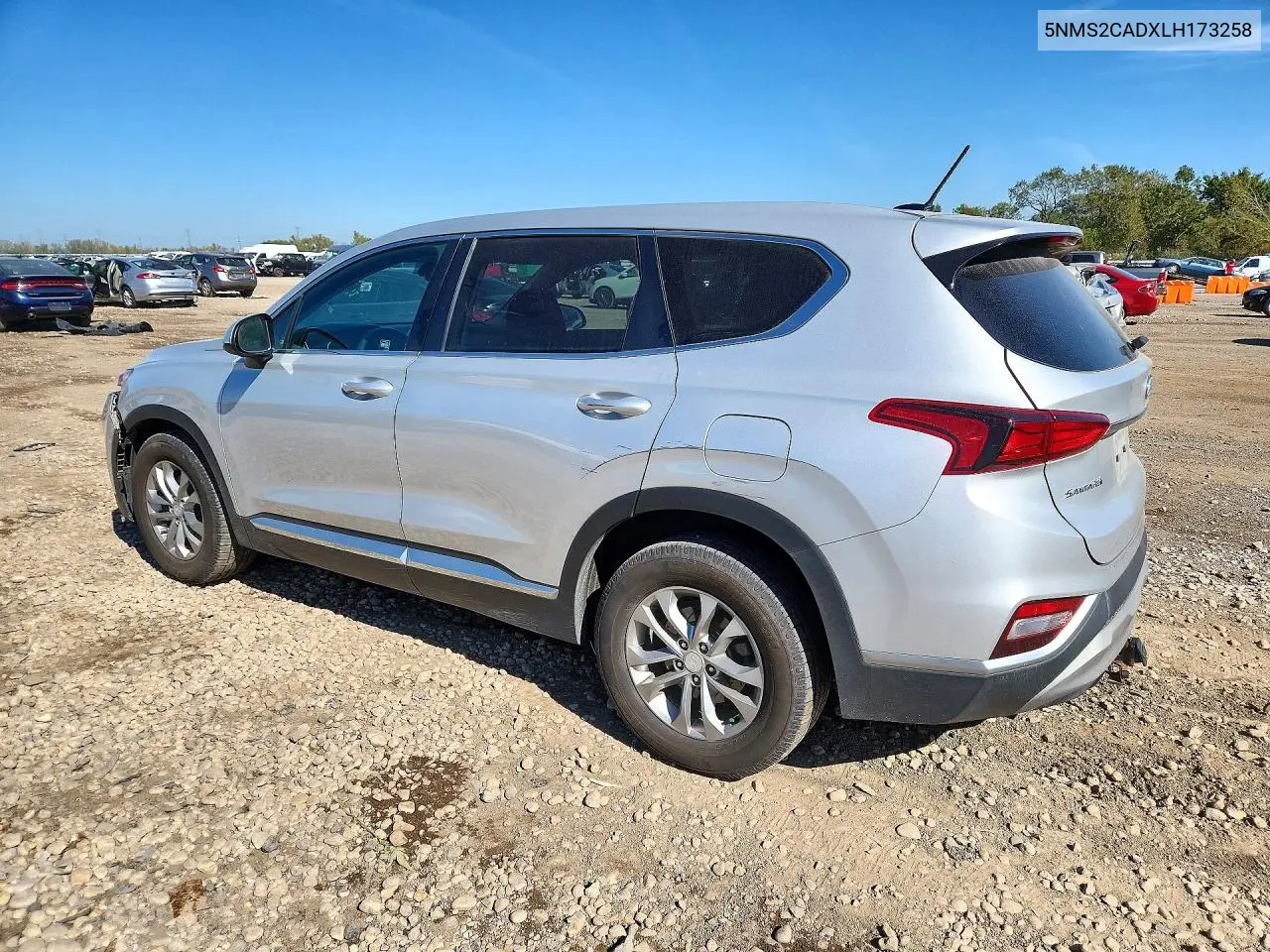 2020 HYUNDAI SANTA FE VIN 5NMS2CADXLH173258 — фото 2