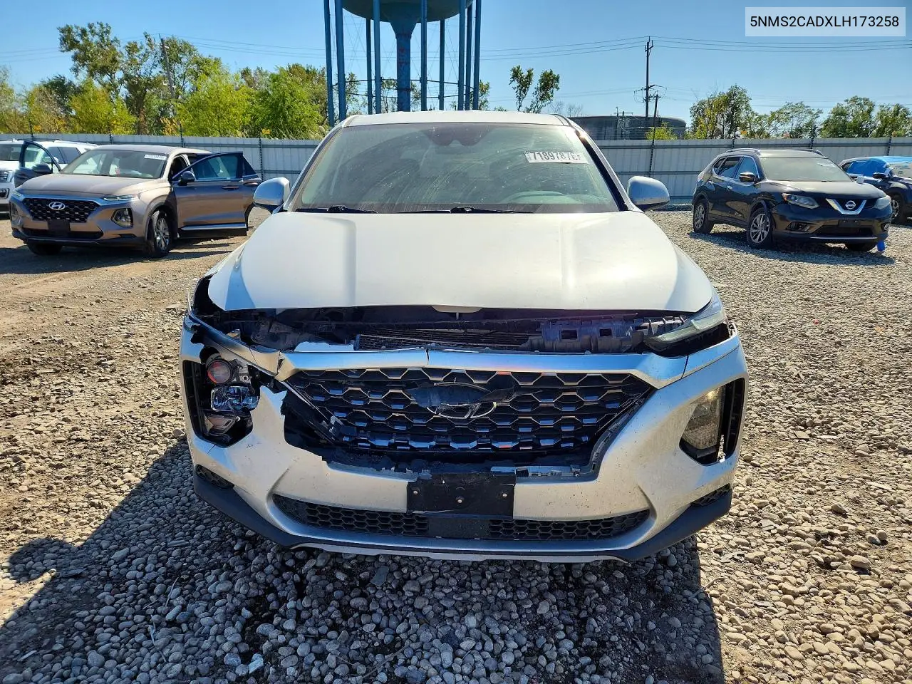 2020 HYUNDAI SANTA FE VIN 5NMS2CADXLH173258 — фото 5