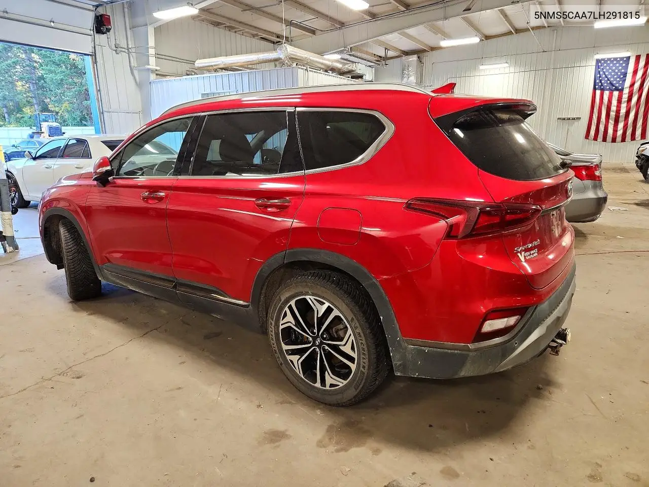 2020 HYUNDAI SANTA FE VIN 5NMS5CAA7LH291815 — фото 2