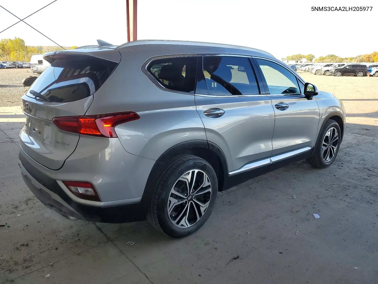 2020 HYUNDAI SANTA FE VIN 5NMS3CAA2LH205977 — фото 3
