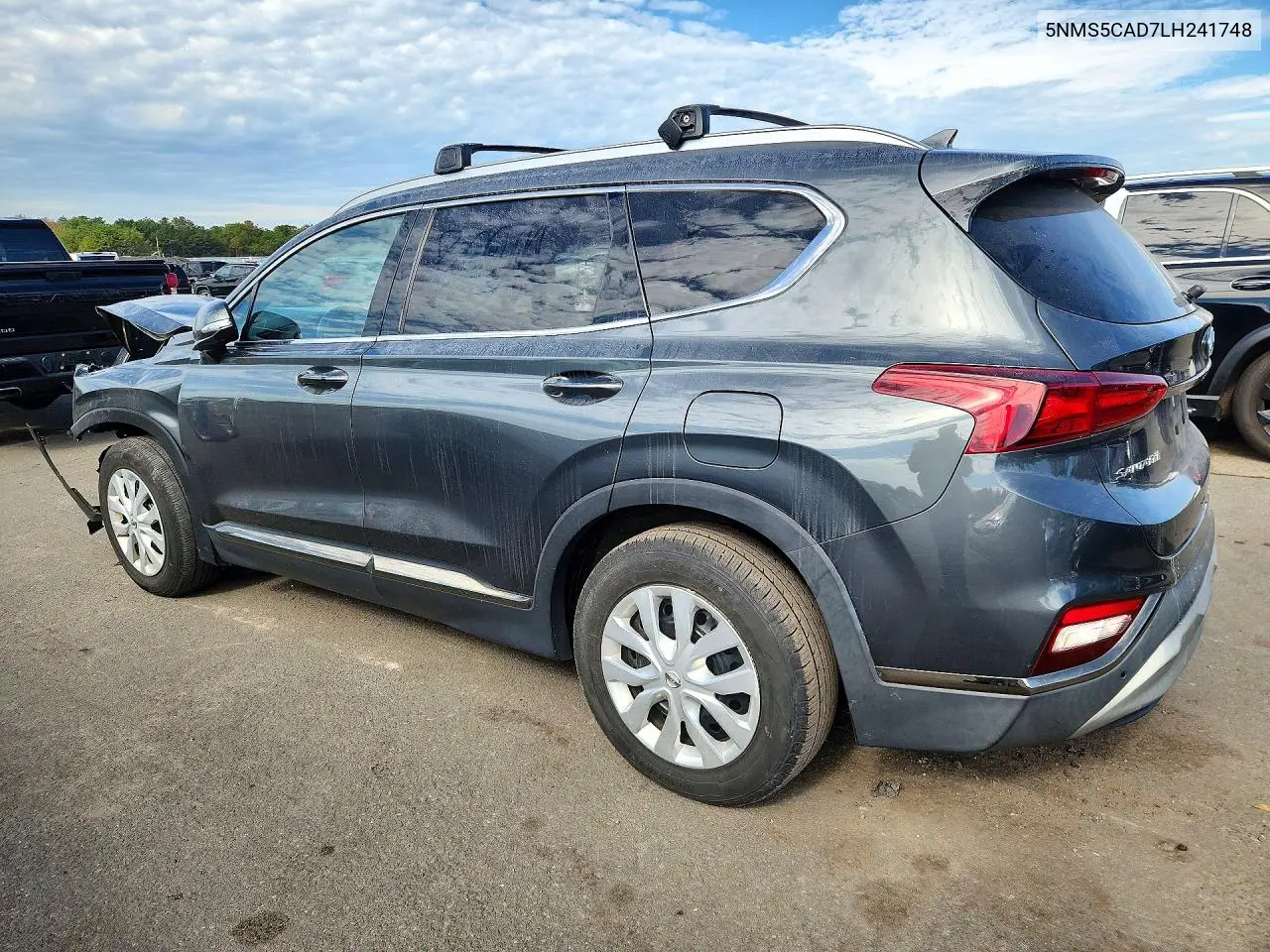 2020 HYUNDAI SANTA FE VIN 5NMS5CAD7LH241748 — фото 2