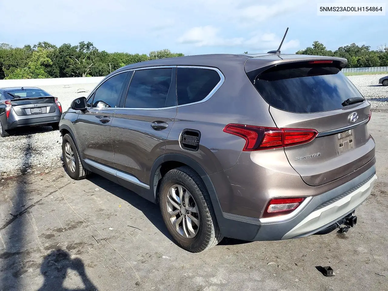 2020 HYUNDAI SANTA FE VIN 5NMS23AD0LH154864 — фото 2
