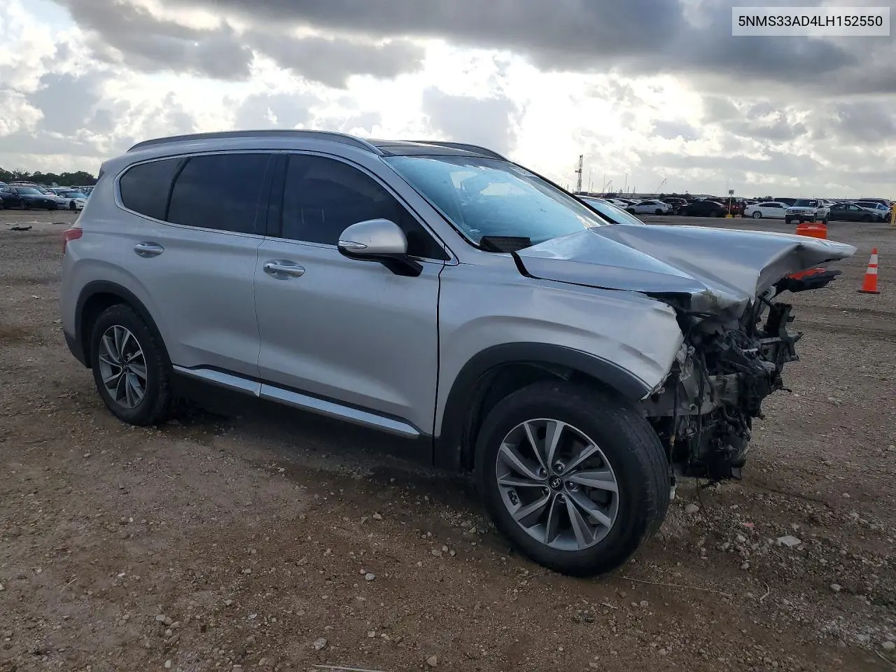 2020 HYUNDAI SANTA FE VIN 5NMS33AD4LH152550 — фото 4