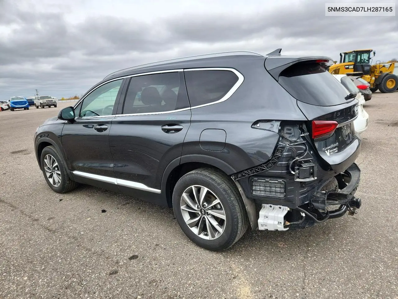 2020 HYUNDAI SANTA FE VIN 5NMS3CAD7LH287165 — фото 2