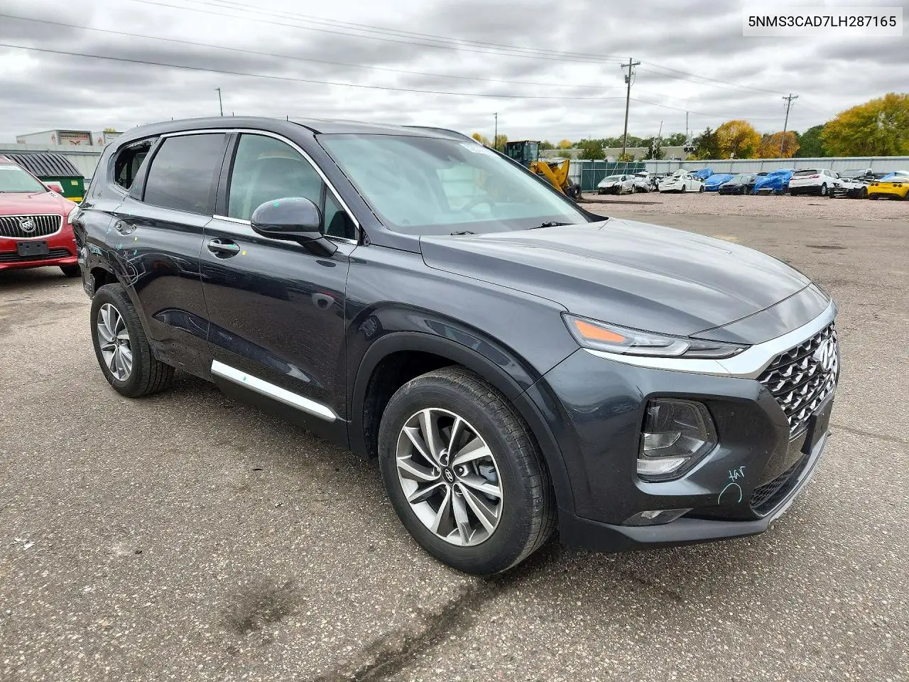 2020 HYUNDAI SANTA FE VIN 5NMS3CAD7LH287165 — фото 4