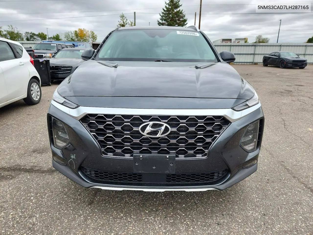 2020 HYUNDAI SANTA FE VIN 5NMS3CAD7LH287165 — фото 5