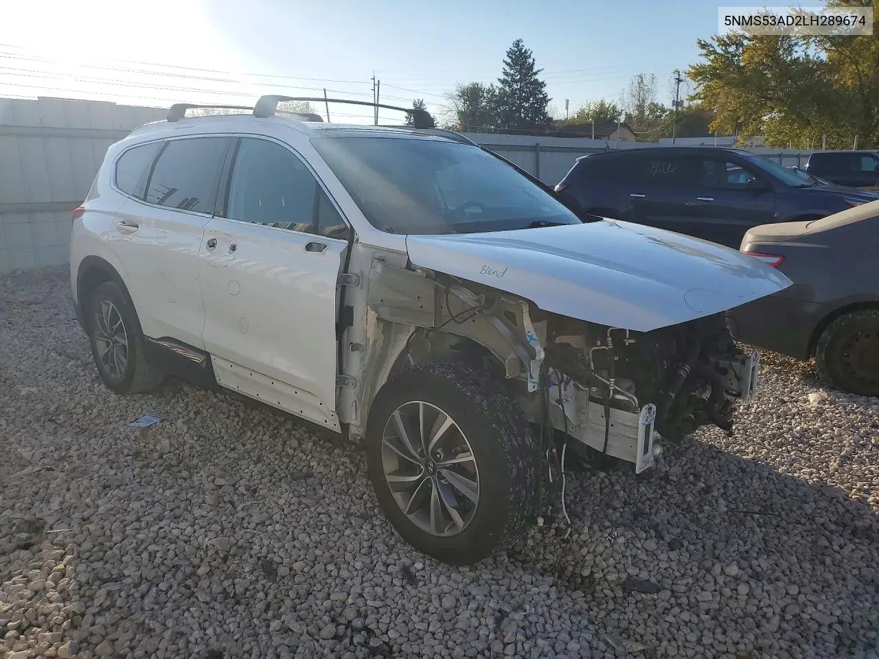 2020 HYUNDAI SANTA FE VIN 5NMS53AD2LH289674 — фото 4