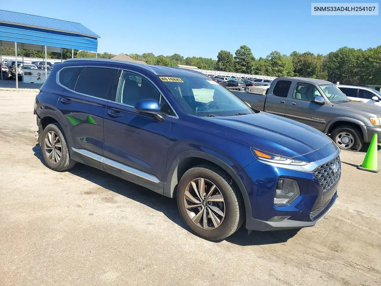 2020 HYUNDAI SANTA FE VIN 5NMS33AD4LH254107 — фото 4