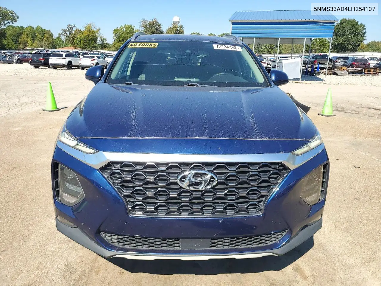 2020 HYUNDAI SANTA FE VIN 5NMS33AD4LH254107 — фото 5