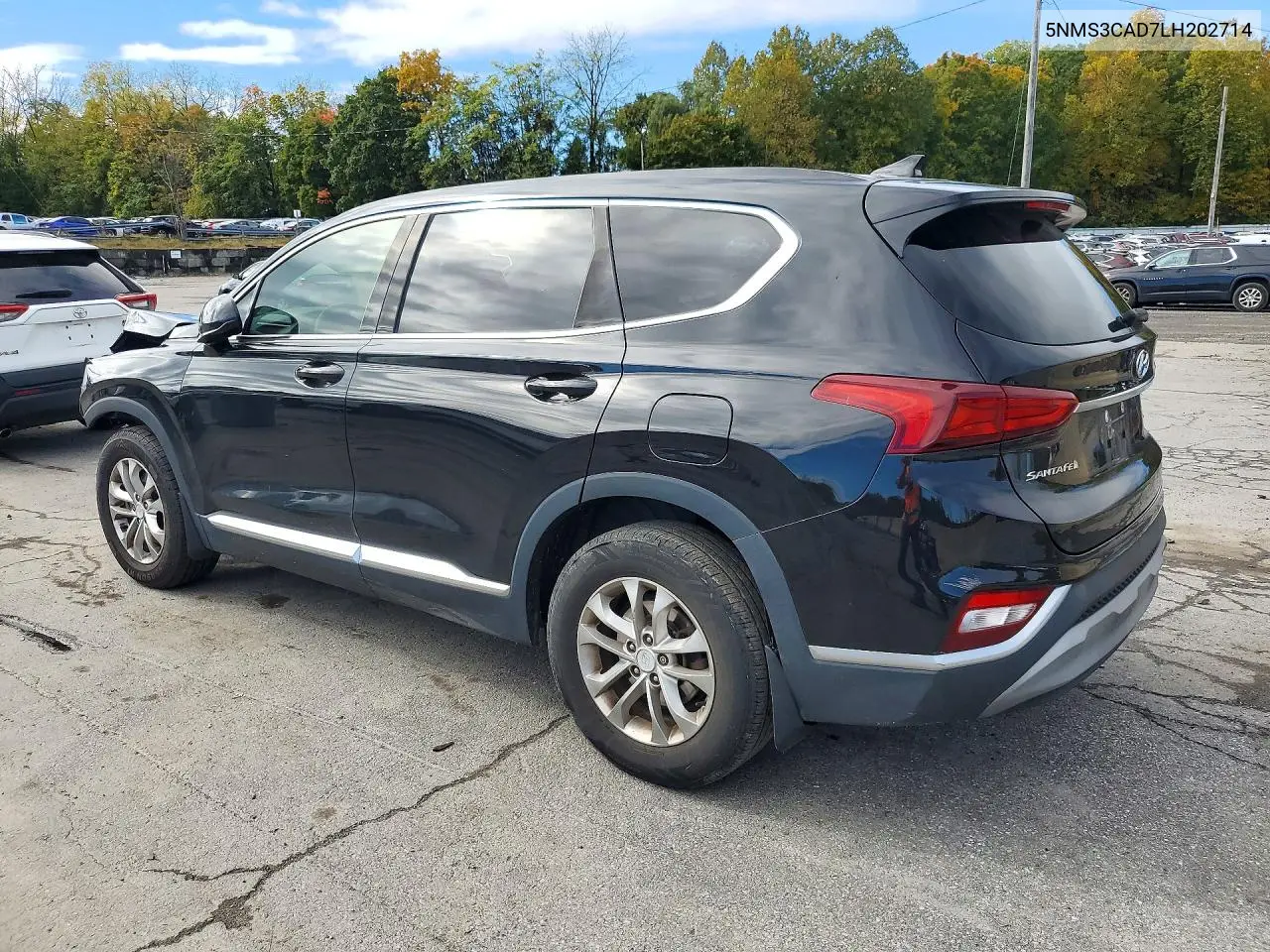 2020 HYUNDAI SANTA FE VIN 5NMS3CAD7LH202714 — фото 2