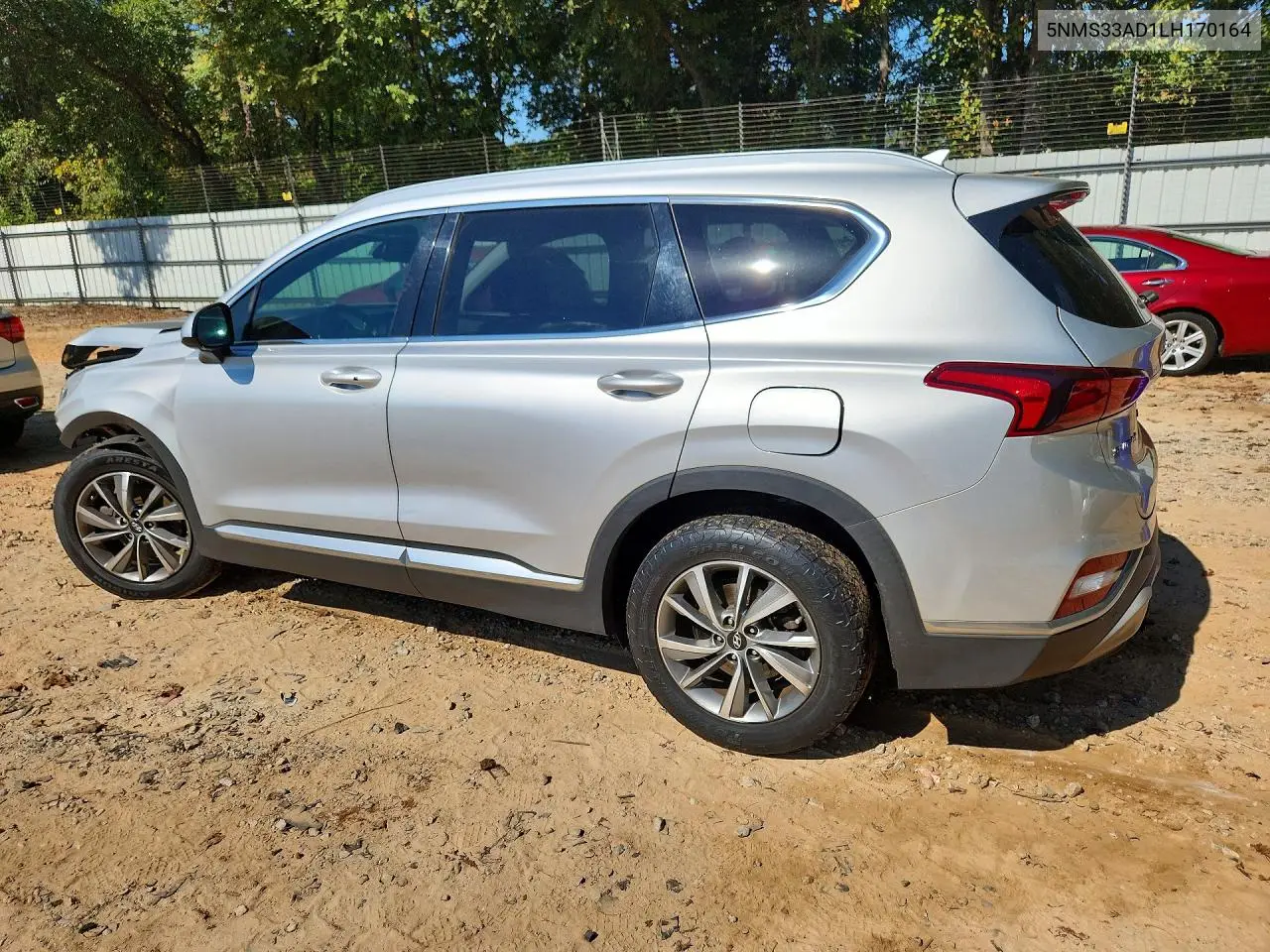 2020 HYUNDAI SANTA FE VIN 5NMS33AD1LH170164 — фото 2