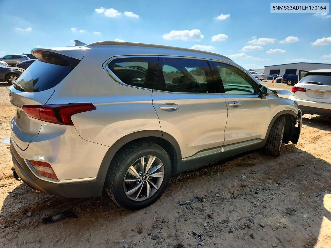 2020 HYUNDAI SANTA FE VIN 5NMS33AD1LH170164 — фото 3
