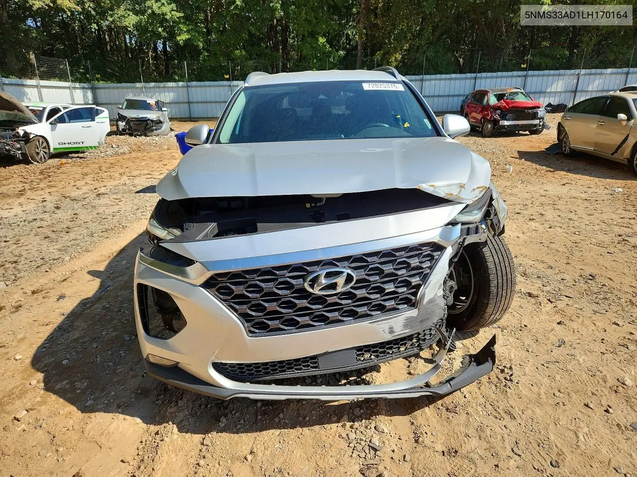 2020 HYUNDAI SANTA FE VIN 5NMS33AD1LH170164 — фото 5