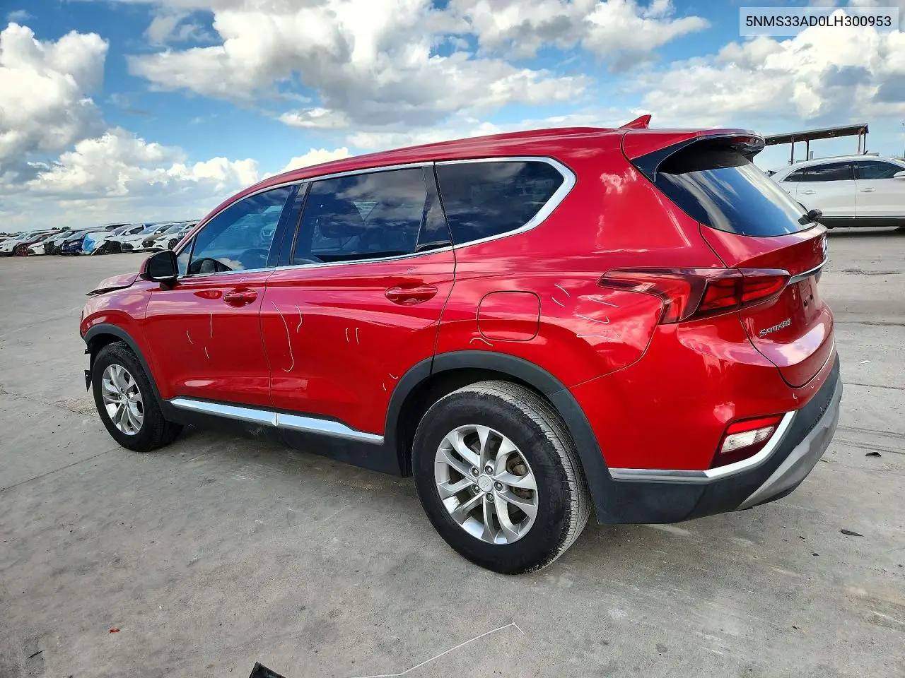 2020 HYUNDAI SANTA FE VIN 5NMS33AD0LH300953 — фото 2