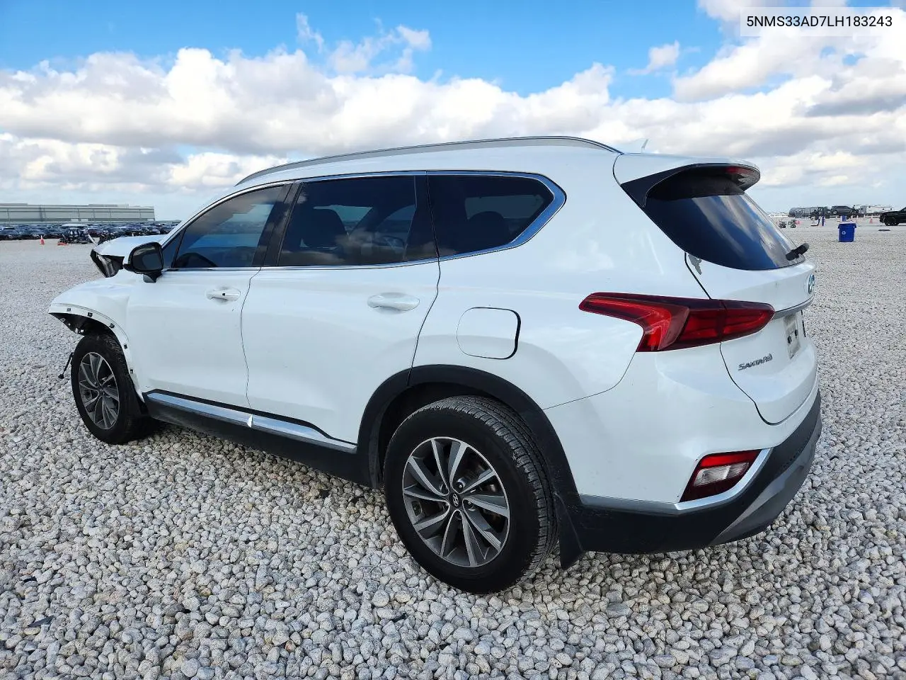 2020 HYUNDAI SANTA FE VIN 5NMS33AD7LH183243 — фото 2