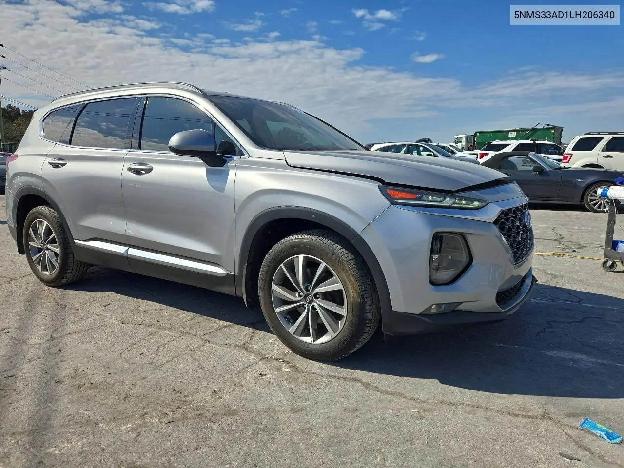 2020 HYUNDAI SANTA FE VIN 5NMS33AD1LH206340 — фото 4