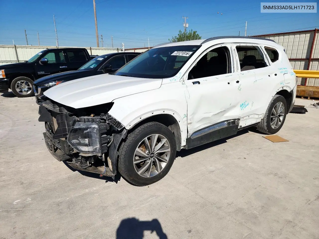 HYUNDAI SANTA FE 2020, VIN 5NMS33AD5LH171723