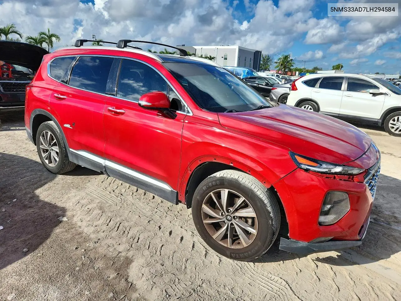 2020 HYUNDAI SANTA FE VIN 5NMS33AD7LH294584 — фото 4