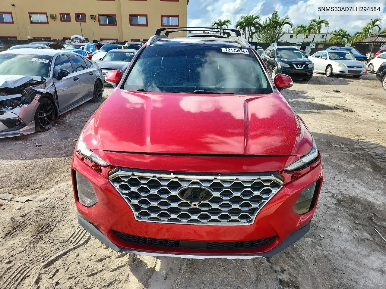 2020 HYUNDAI SANTA FE VIN 5NMS33AD7LH294584 — фото 5