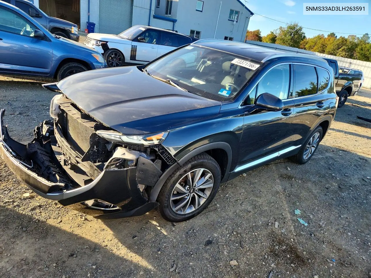HYUNDAI SANTA FE 2020, VIN 5NMS33AD3LH263591