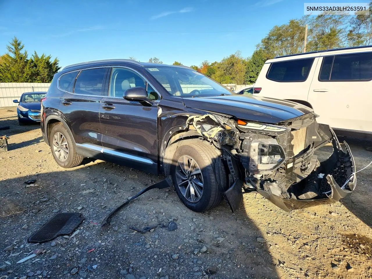 2020 HYUNDAI SANTA FE VIN 5NMS33AD3LH263591 — фото 4