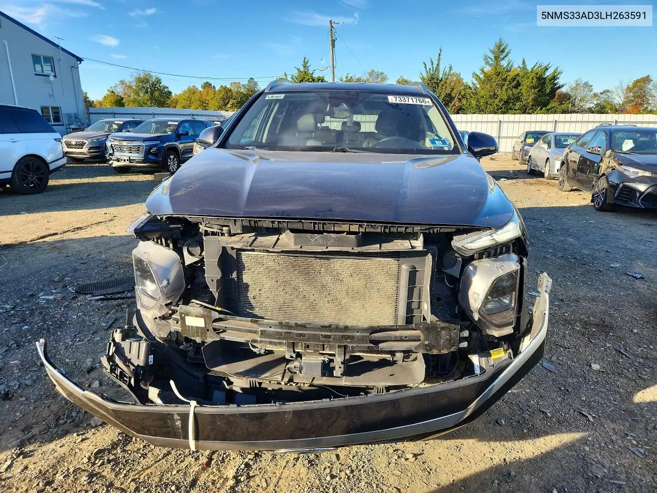2020 HYUNDAI SANTA FE VIN 5NMS33AD3LH263591 — фото 5