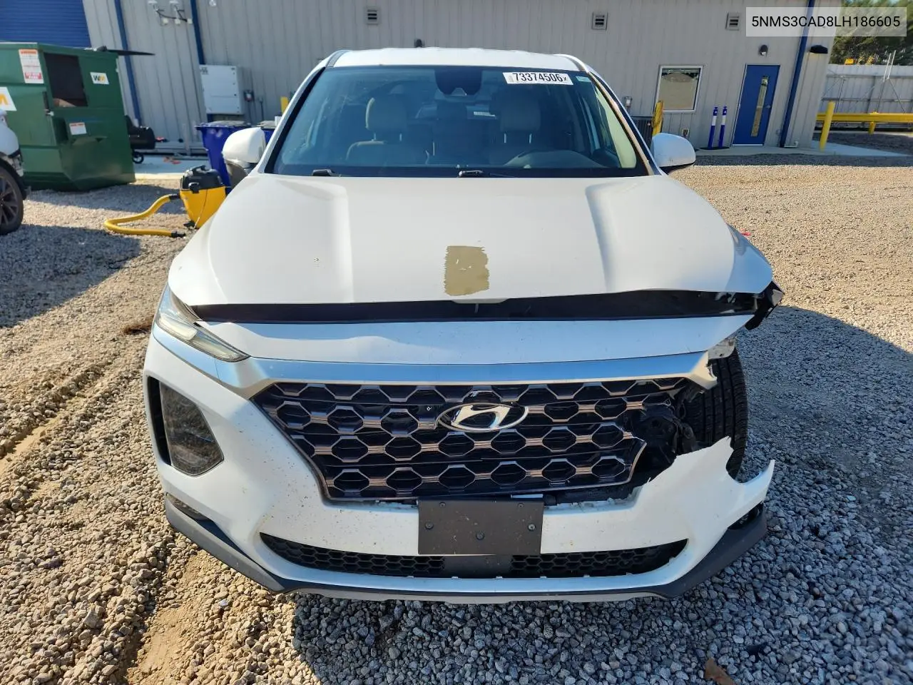 2020 HYUNDAI SANTA FE VIN 5NMS3CAD8LH186605 — фото 5