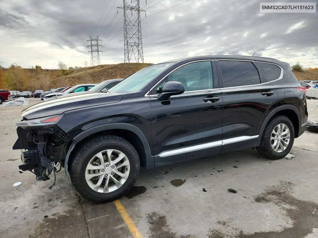 HYUNDAI SANTA FE 2020, VIN 5NMS2CAD7LH151623