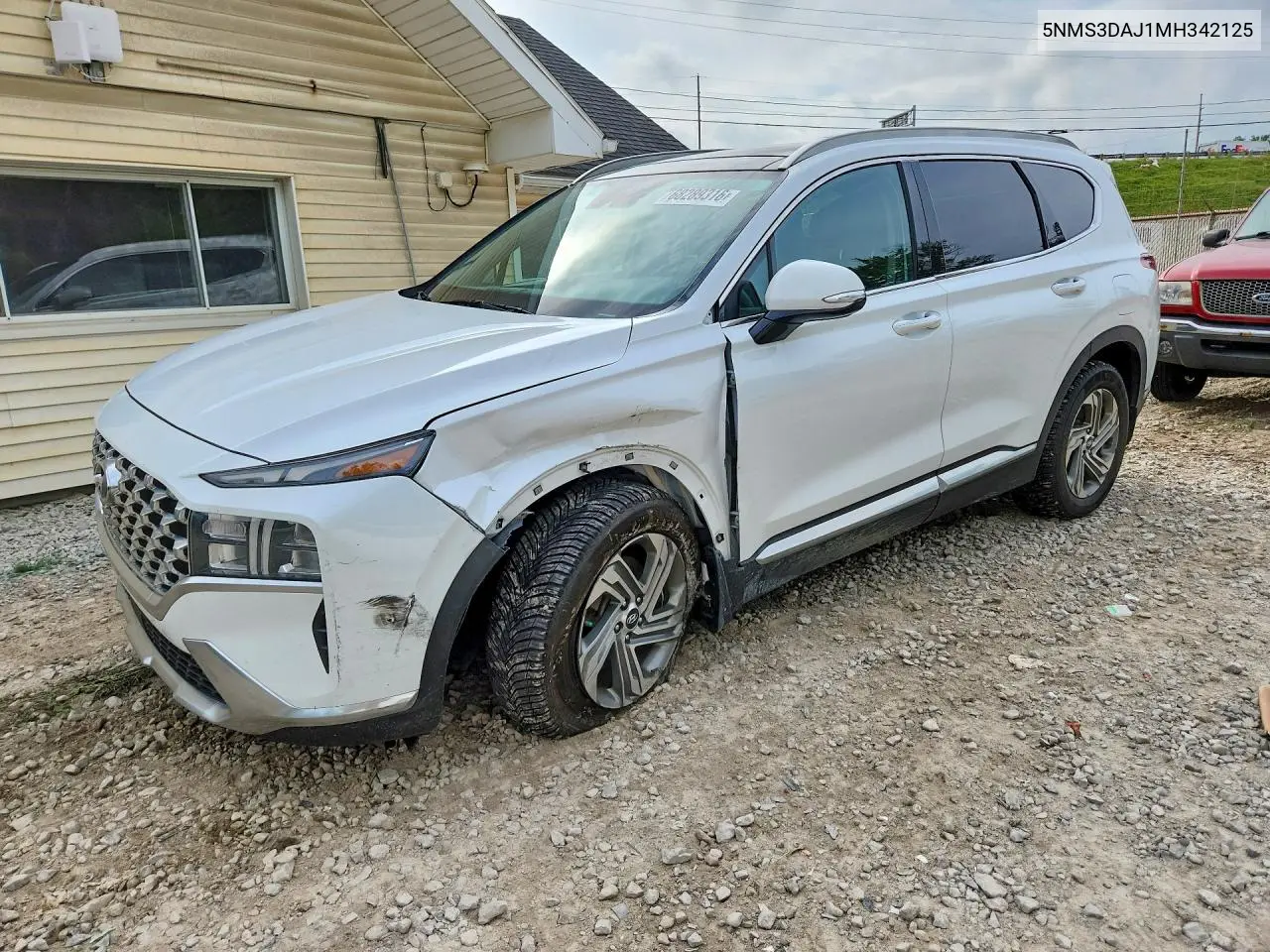 HYUNDAI SANTA FE 2021, VIN 5NMS3DAJ1MH342125