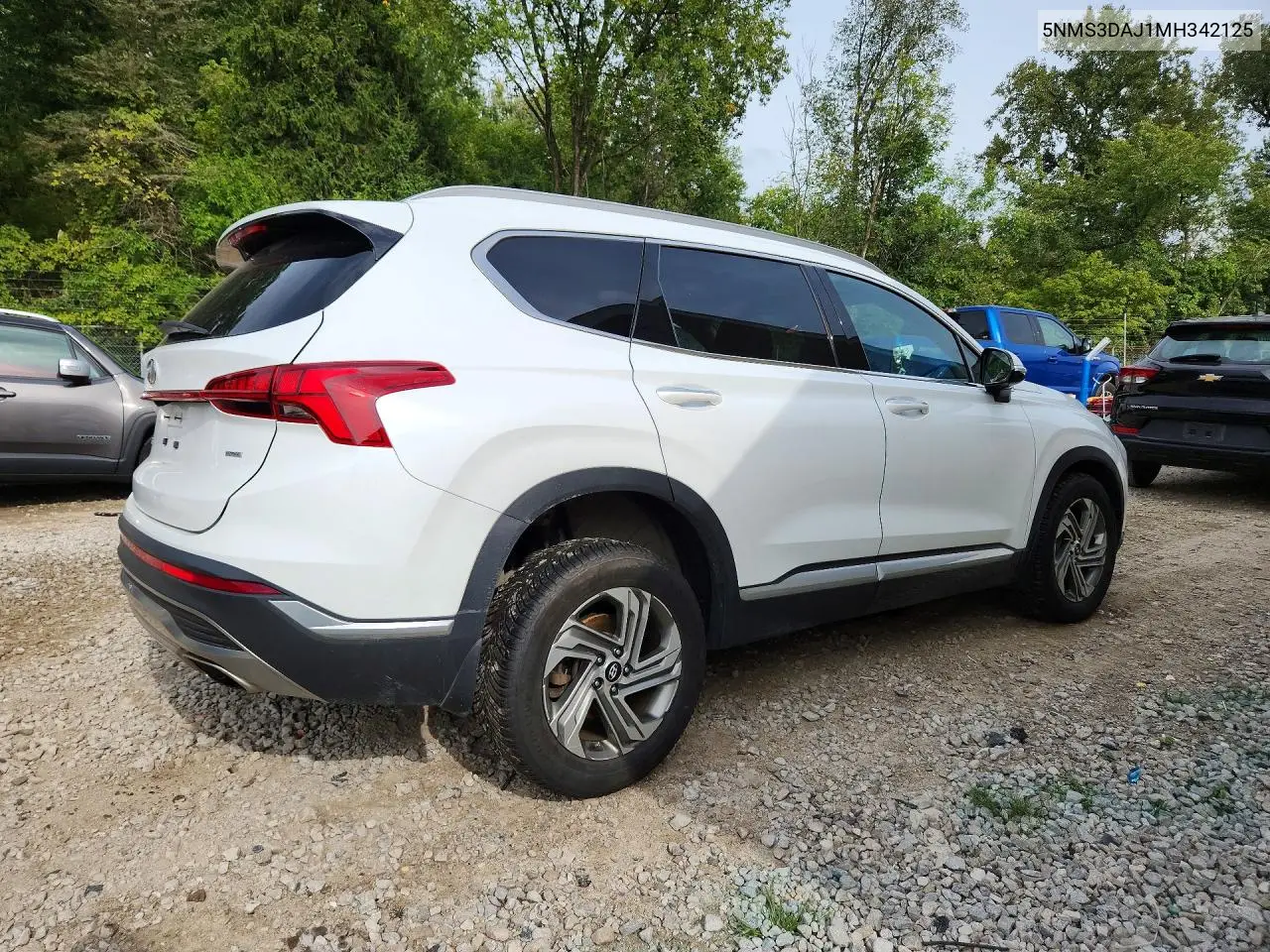 2021 HYUNDAI SANTA FE VIN 5NMS3DAJ1MH342125 — фото 3