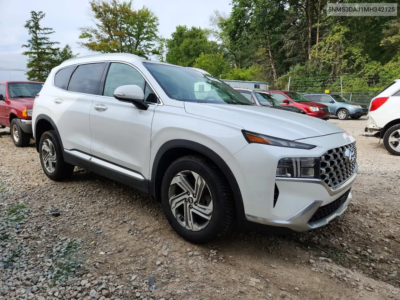 2021 HYUNDAI SANTA FE VIN 5NMS3DAJ1MH342125 — фото 4