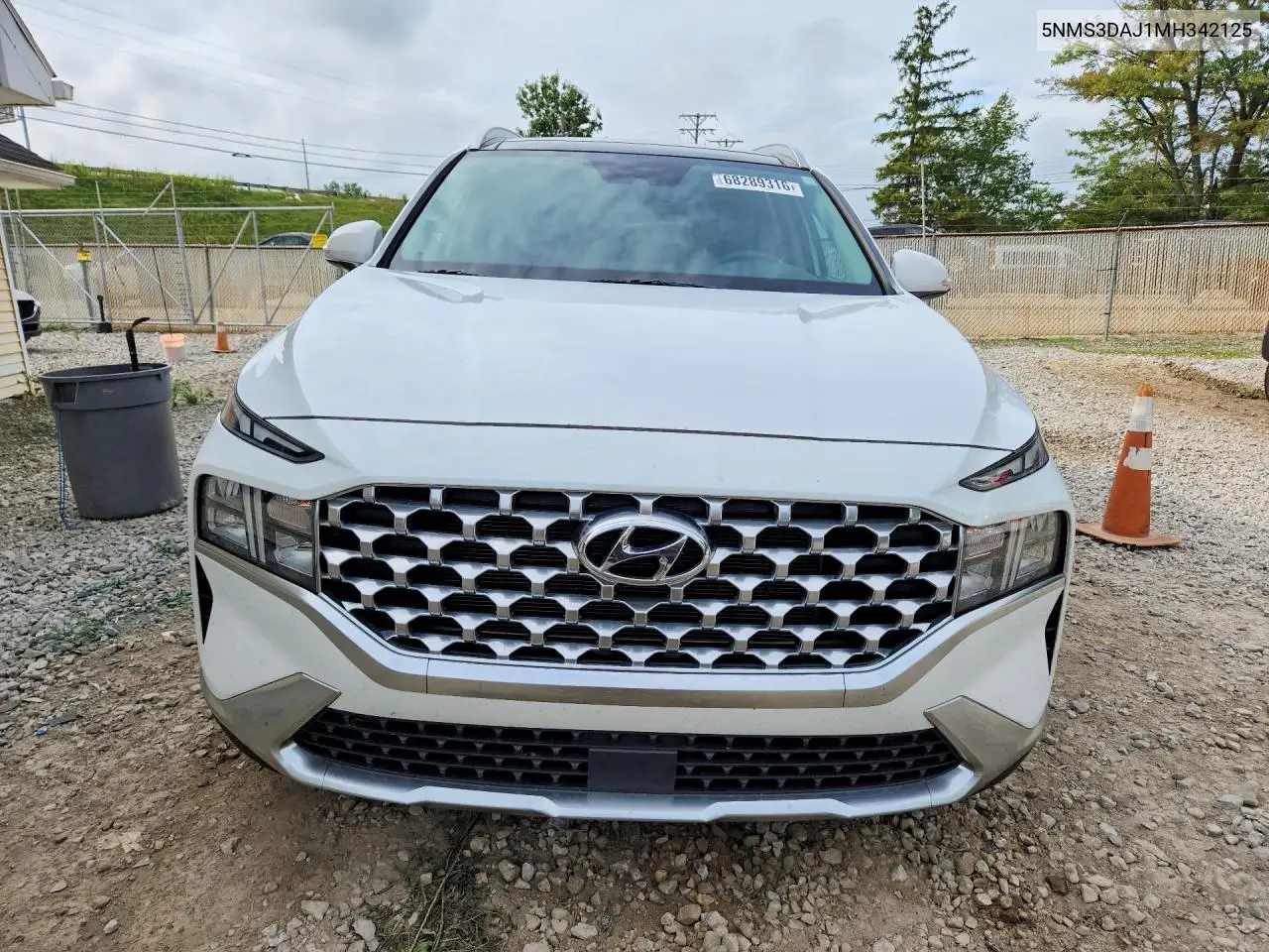 2021 HYUNDAI SANTA FE VIN 5NMS3DAJ1MH342125 — фото 5