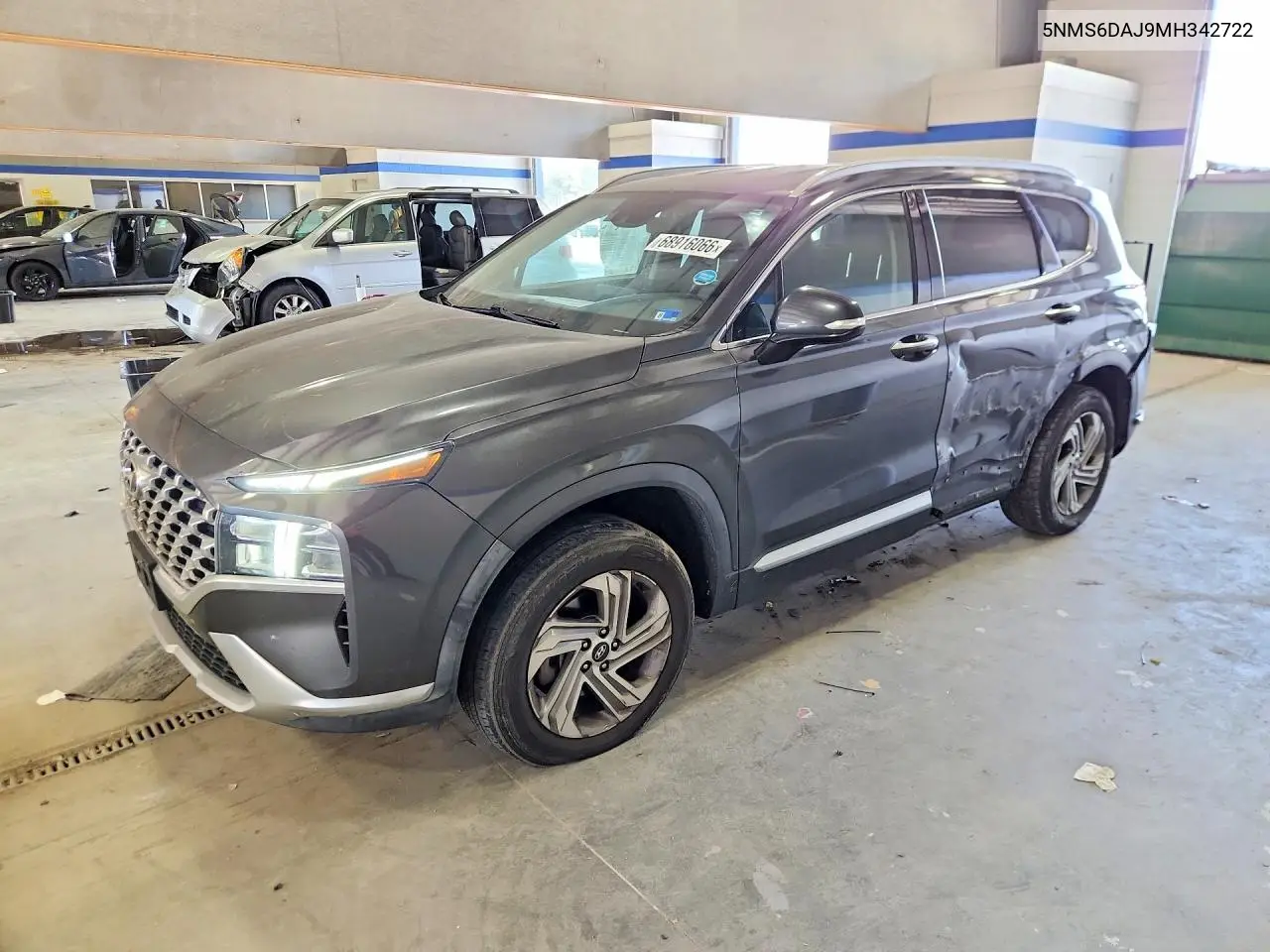 HYUNDAI SANTA FE 2021, VIN 5NMS6DAJ9MH342722