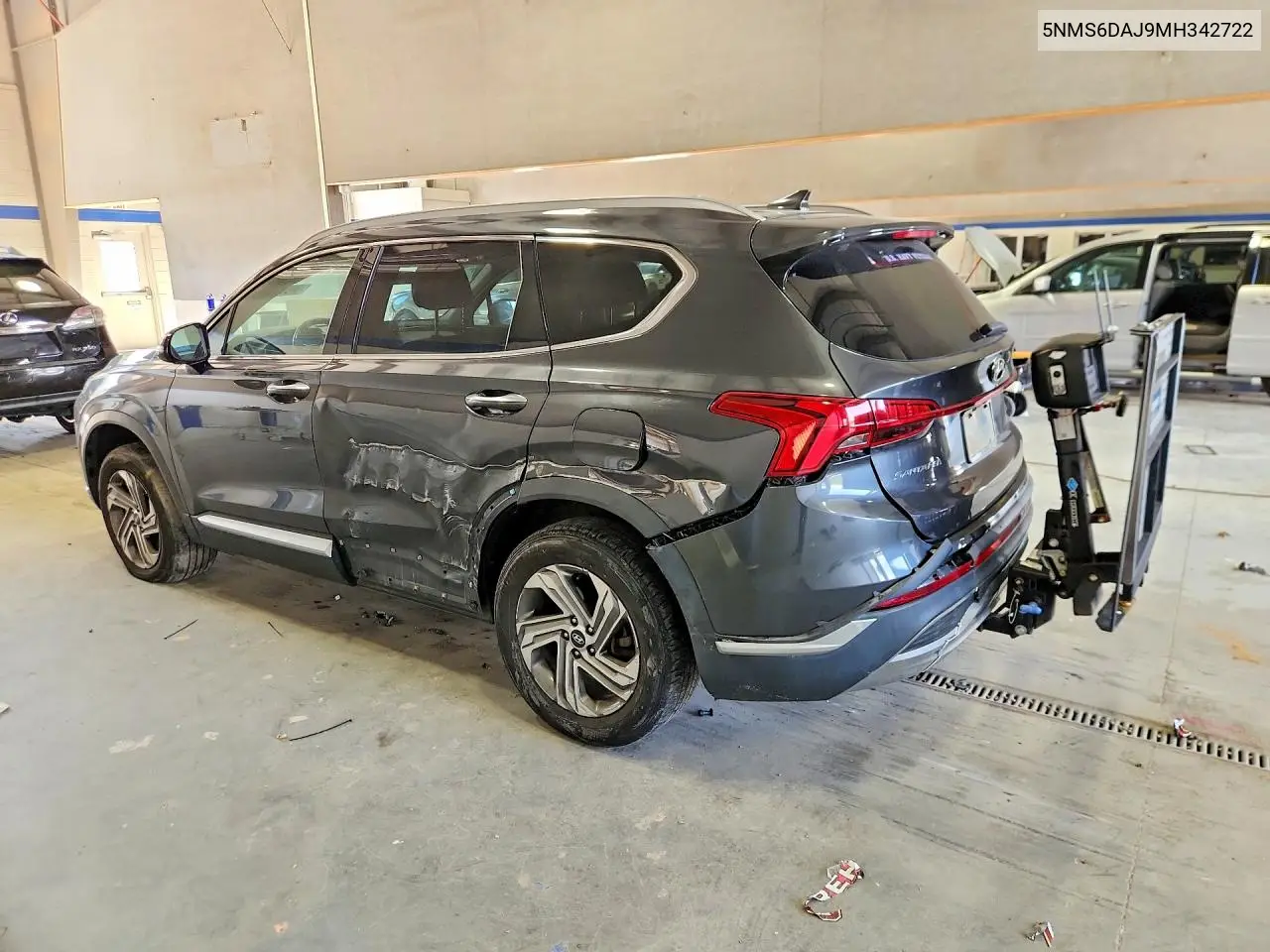 2021 HYUNDAI SANTA FE VIN 5NMS6DAJ9MH342722 — фото 2