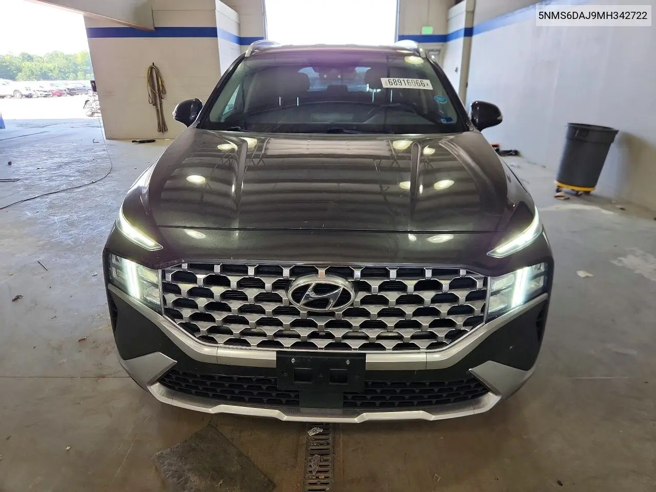 2021 HYUNDAI SANTA FE VIN 5NMS6DAJ9MH342722 — фото 5