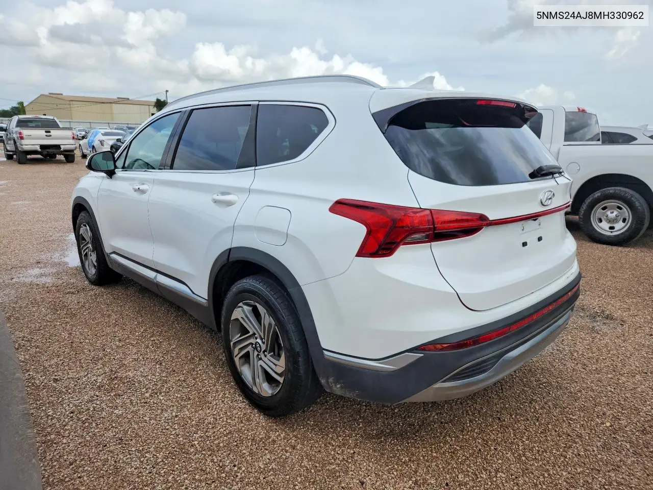 2021 HYUNDAI SANTA FE VIN 5NMS24AJ8MH330962 — фото 2