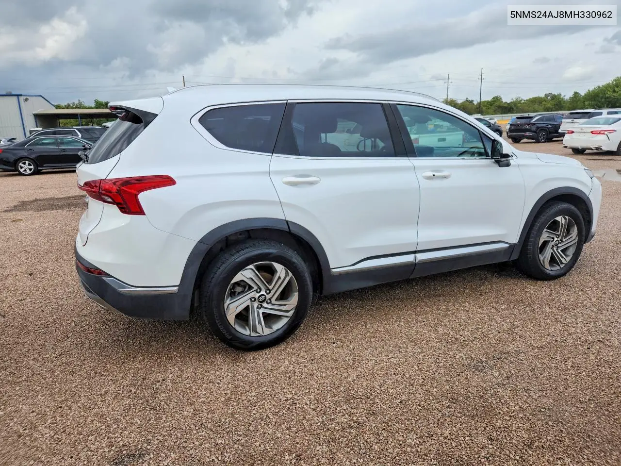 2021 HYUNDAI SANTA FE VIN 5NMS24AJ8MH330962 — фото 3