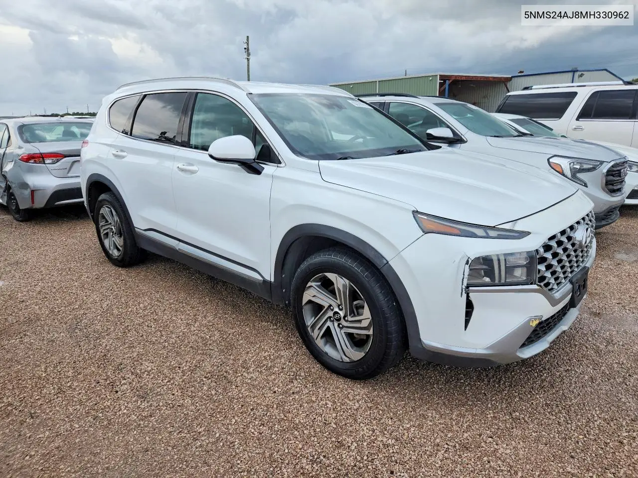 2021 HYUNDAI SANTA FE VIN 5NMS24AJ8MH330962 — фото 4