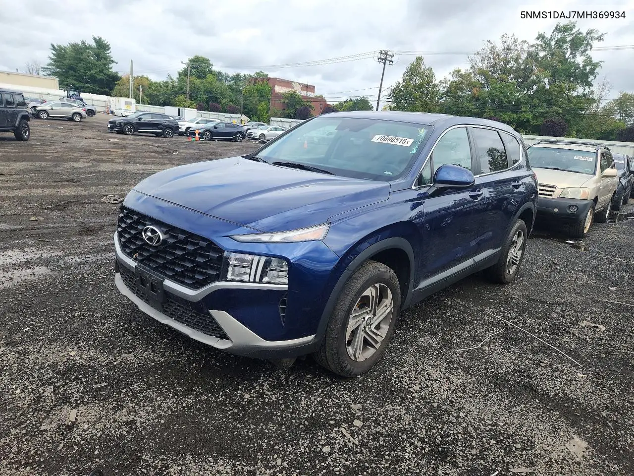HYUNDAI SANTA FE 2021, VIN 5NMS1DAJ7MH369934