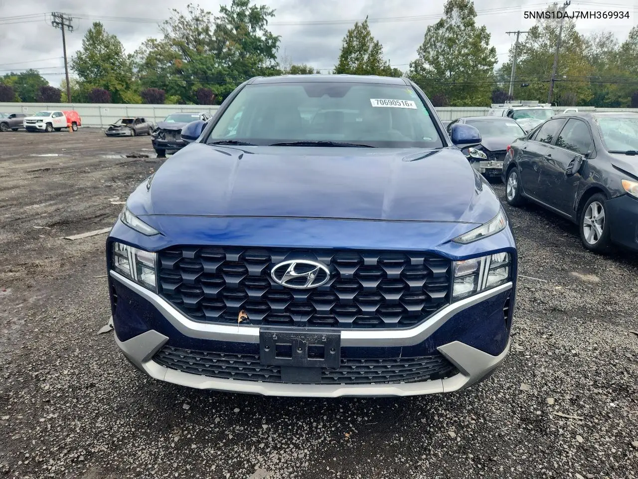 2021 HYUNDAI SANTA FE VIN 5NMS1DAJ7MH369934 — фото 5