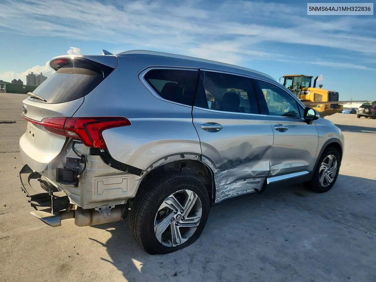 2021 HYUNDAI SANTA FE VIN 5NMS64AJ1MH322836 — фото 3