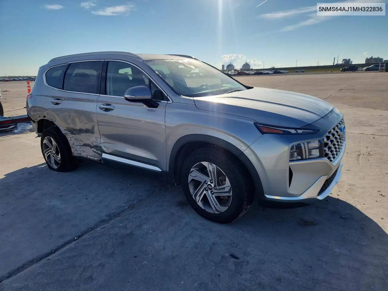 2021 HYUNDAI SANTA FE VIN 5NMS64AJ1MH322836 — фото 4
