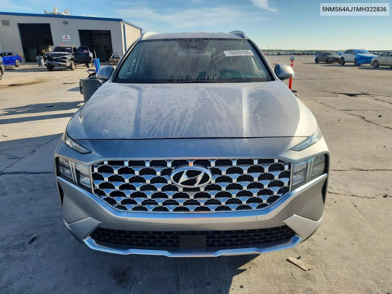 2021 HYUNDAI SANTA FE VIN 5NMS64AJ1MH322836 — фото 5